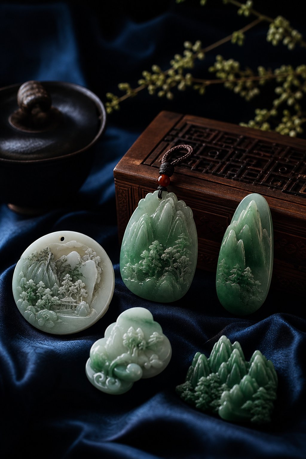 jade ornaments representing the king and jade radical category prized in tiger zodiac naming
