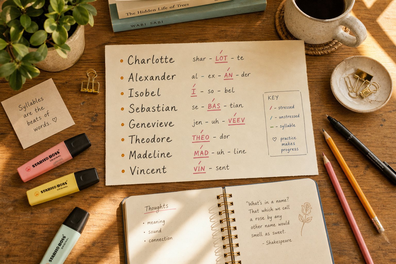 mapping syllables and stress patterns as the first step in manual name blending