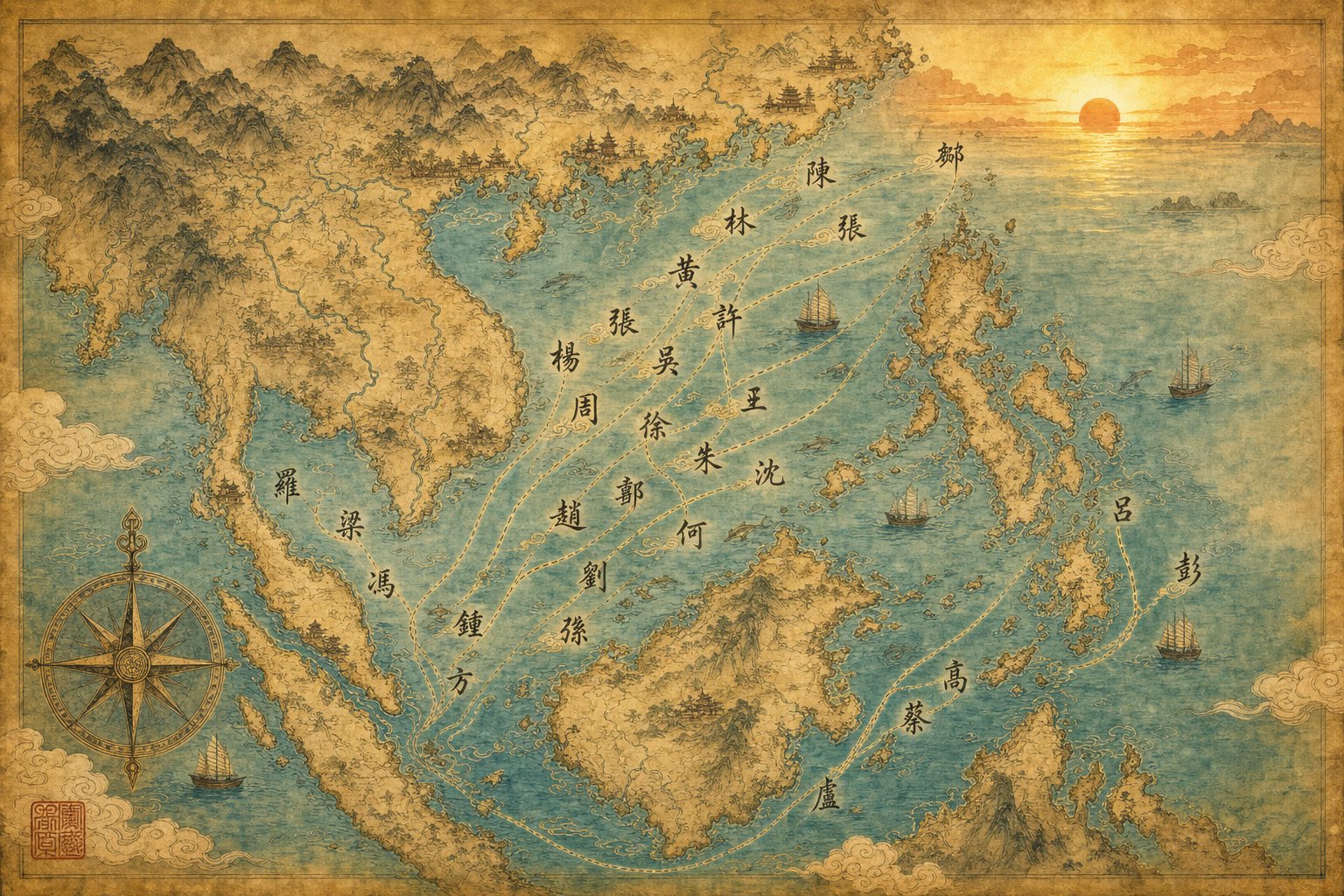 Peranakan Chinese Surnames: The Migration Map Written in Your Name
