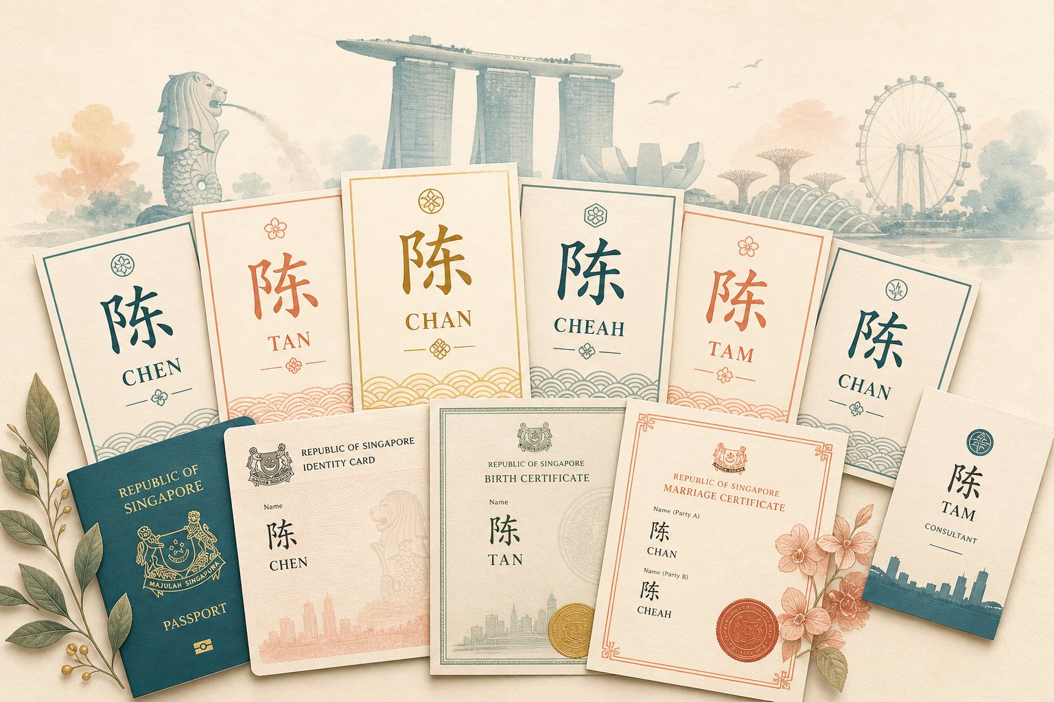 Same Person, Three Spellings: Singapore Chinese Naming Style Decoded
