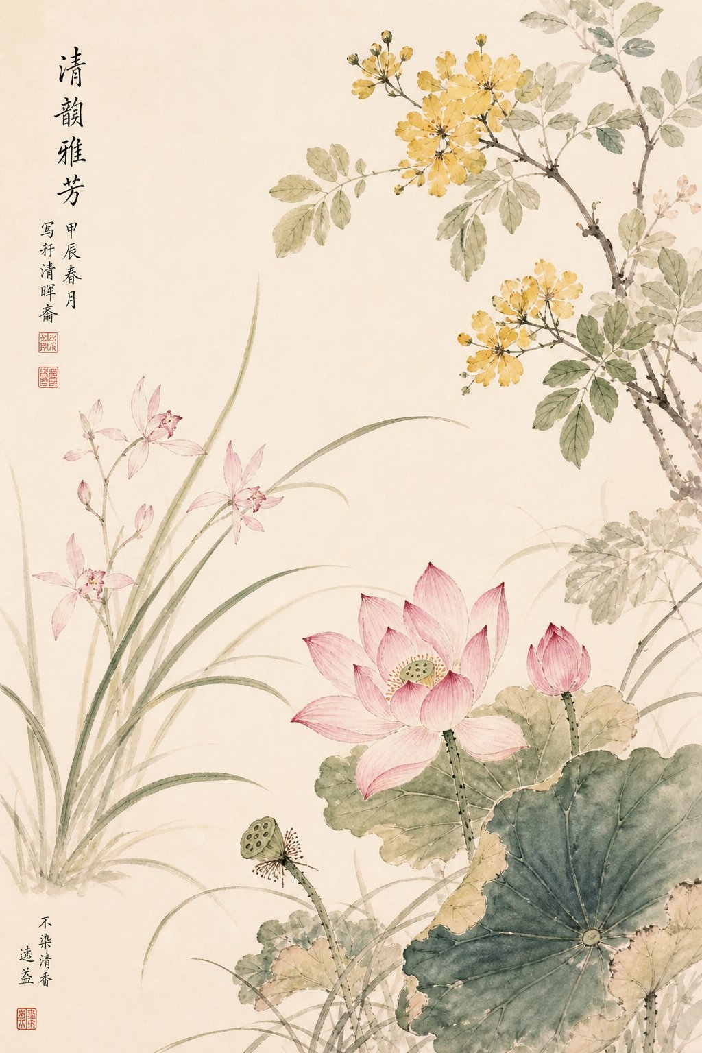 orchids cassia and lotus the fragrant plants of the chuci that inspire elegant girl names