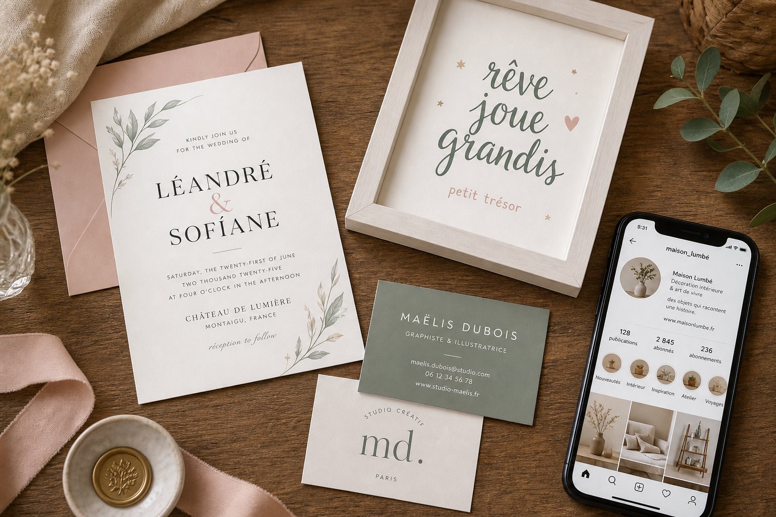 real world applications of stylized pinyin names across wedding invitations business cards and art prints