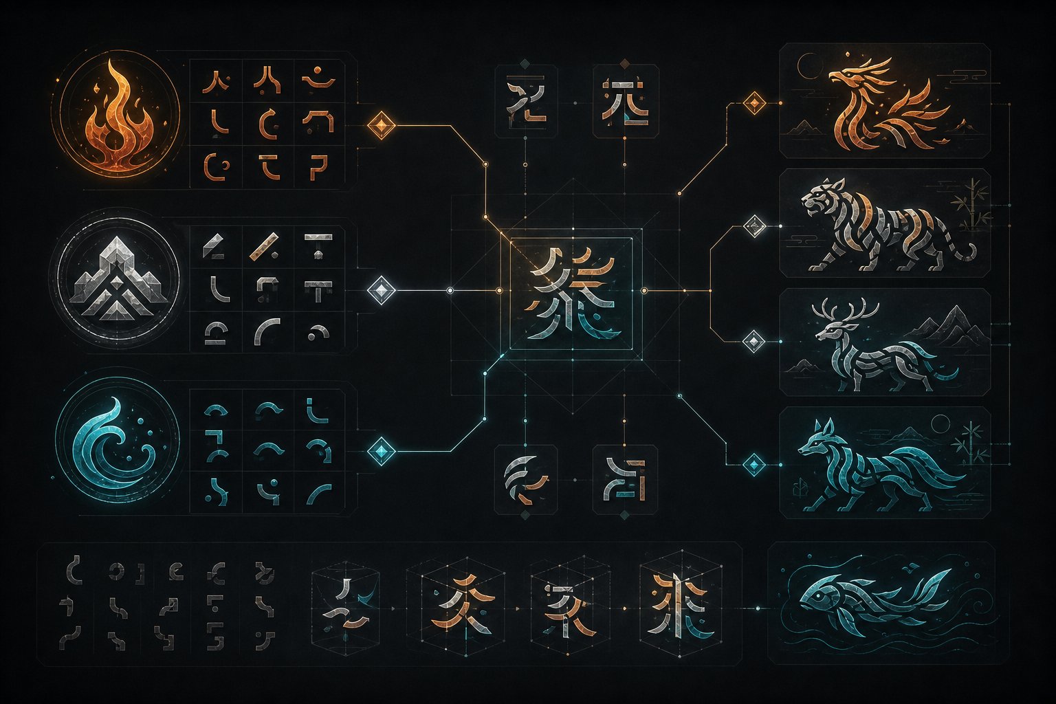 reusable nickname formulas let you combine character types to generate original chinese aliases