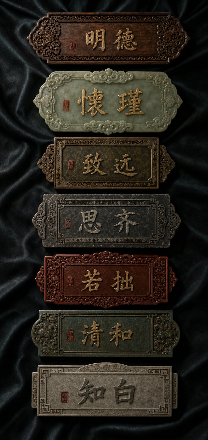seven types of chinese historical names each served a unique social purpose across different contexts
