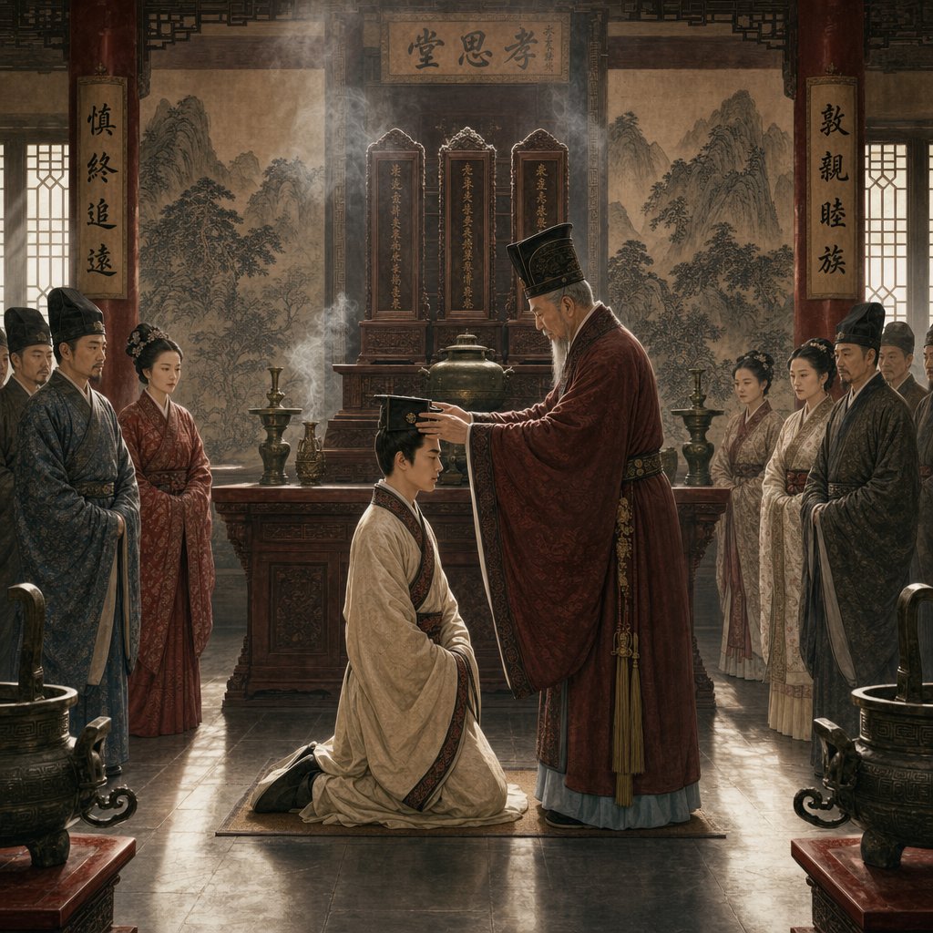 the capping ceremony marked a young man's transition to adulthood and the bestowal of his courtesy name
