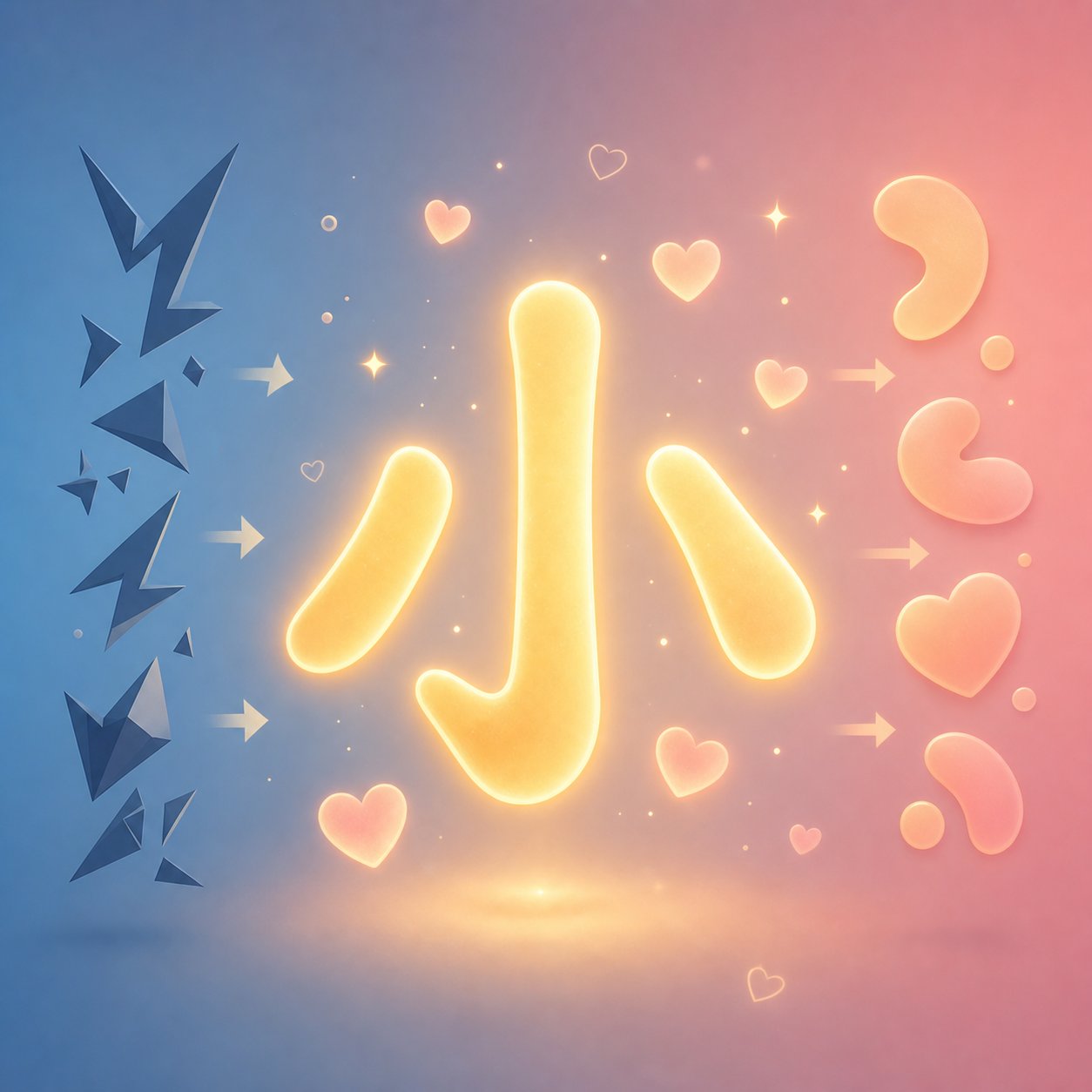 the character 小 (little) transforms harsh words into affectionate nicknames in mandarin chinese