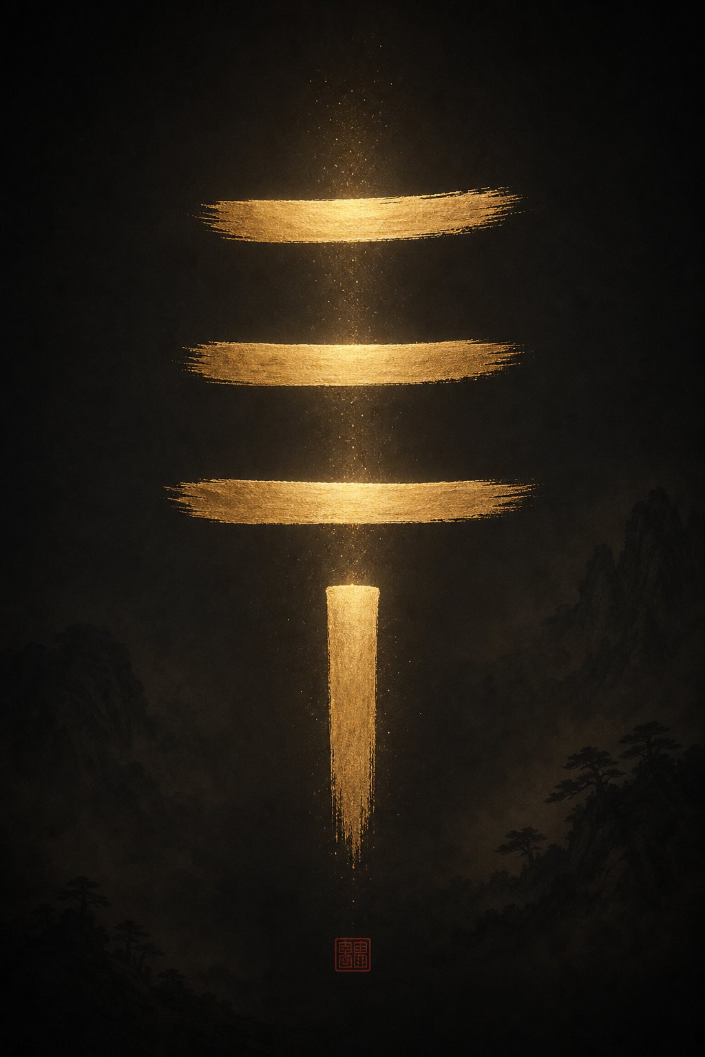 the character wang (王) visually represents heaven humanity and earth connected by the ruler