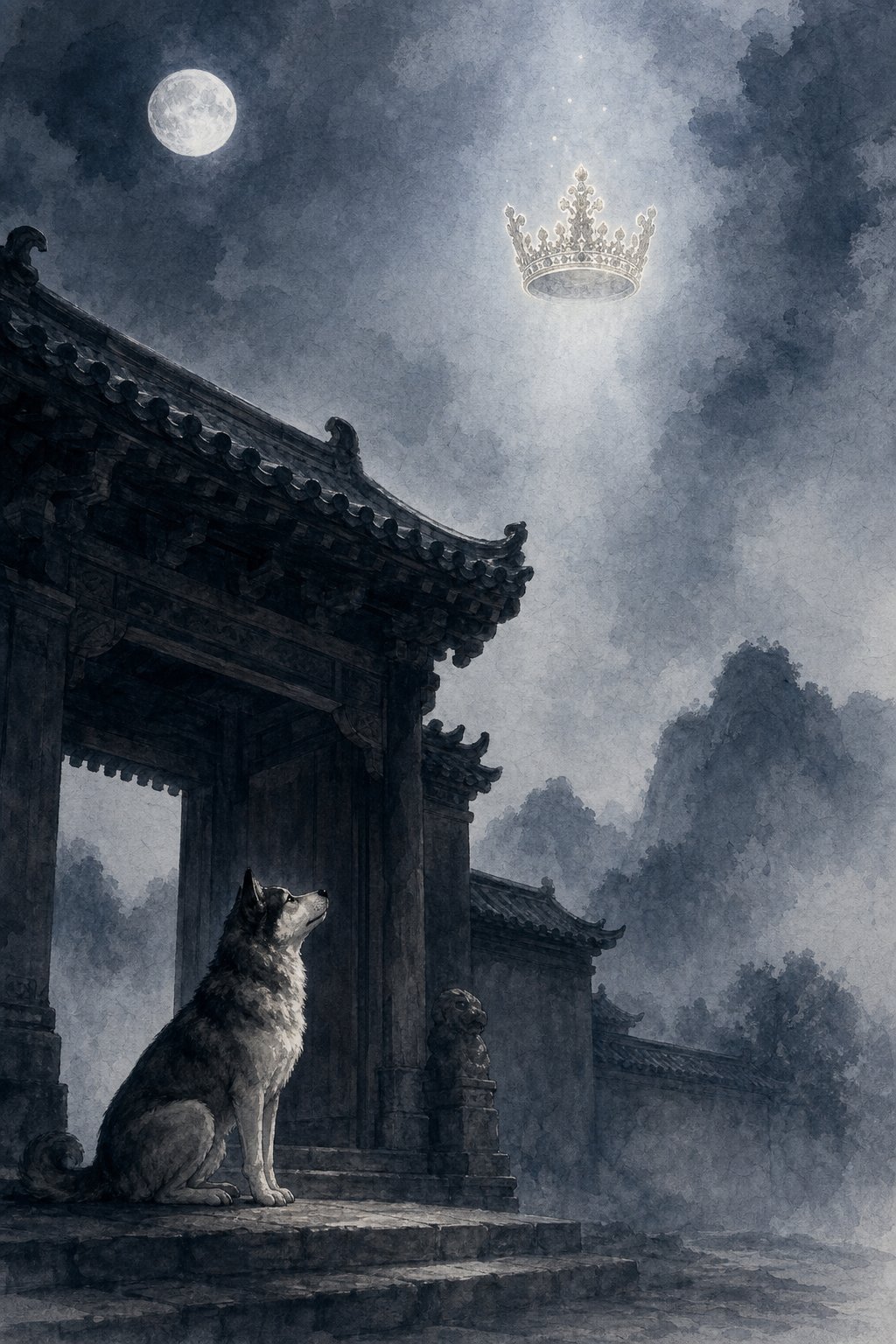 the dog's guardian nature conflicts symbolically with authority and ruler characters in naming