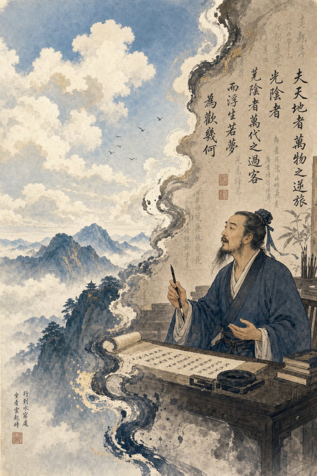 the dual identity of 云 atmospheric clouds and the classical meaning of 'to say'