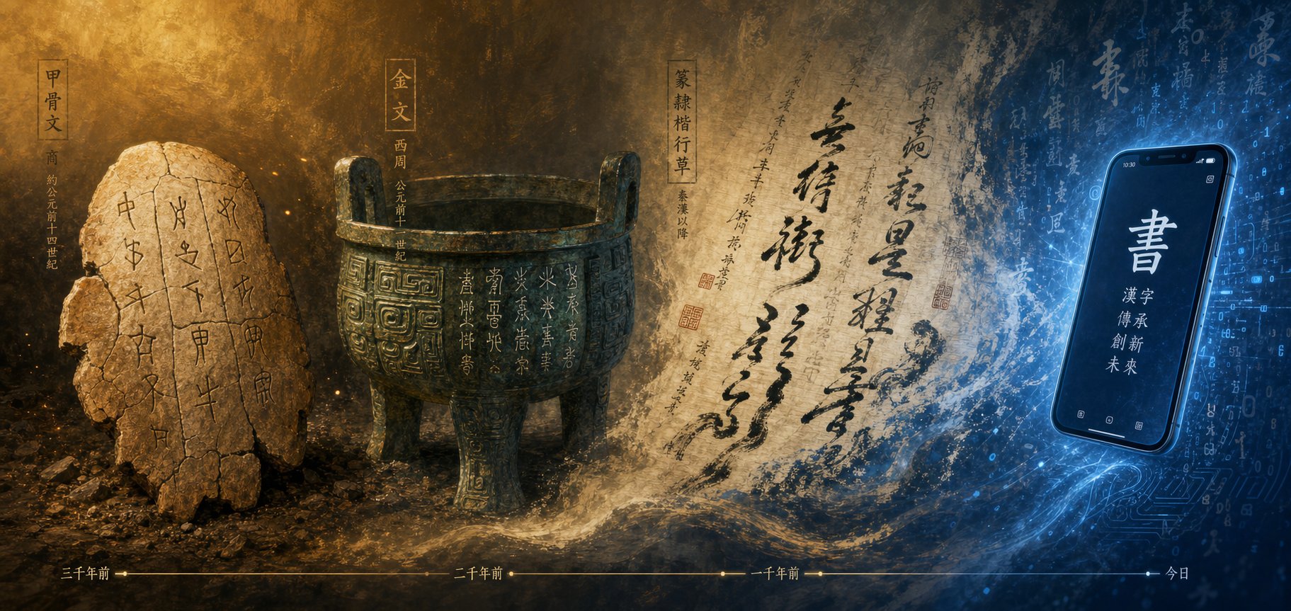 From Turtle Shells To Touchscreens: Evolution Of Chinese Characters