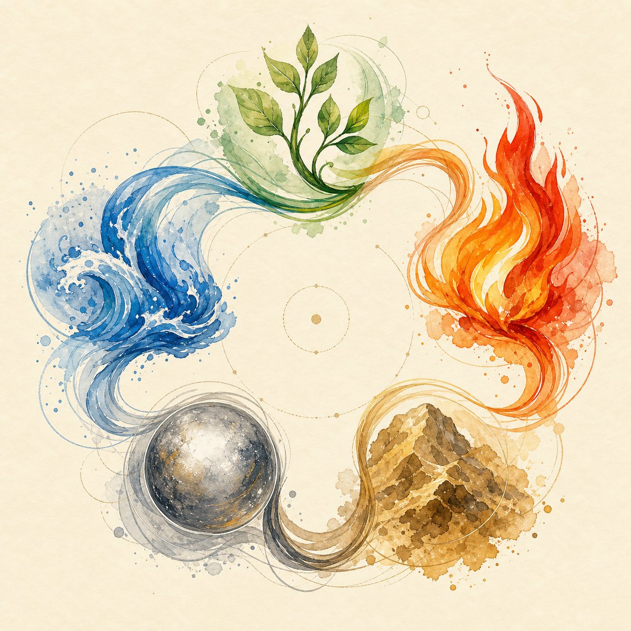 the five elements cycle in taoist naming balances wood fire earth metal and water energies through character selection