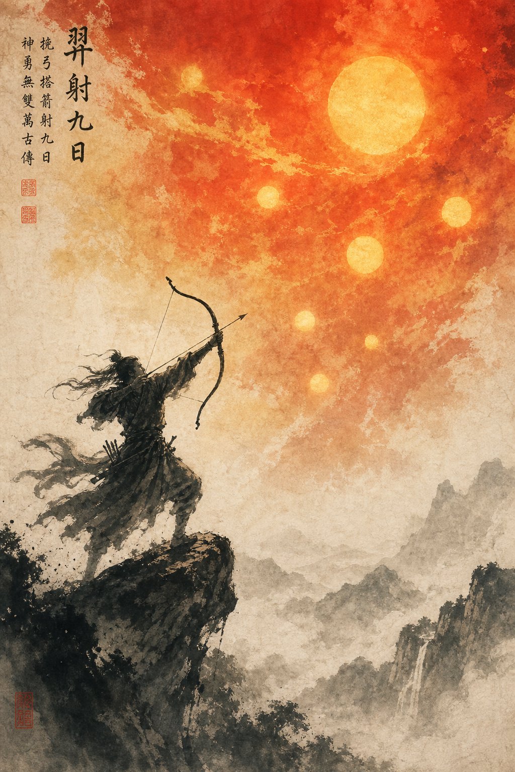 the myth of houyi the archer shooting down nine suns a foundational story in chinese solar mythology