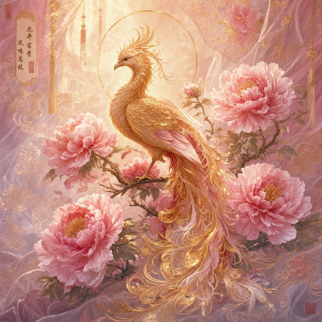 the phoenix and golden brocade symbols of feminine grace and preciousness in chinese naming culture