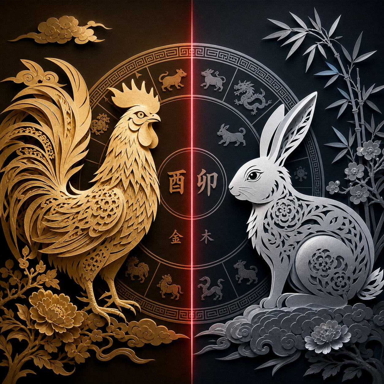 the rooster rabbit zodiac opposition illustrating why certain radicals create naming conflicts