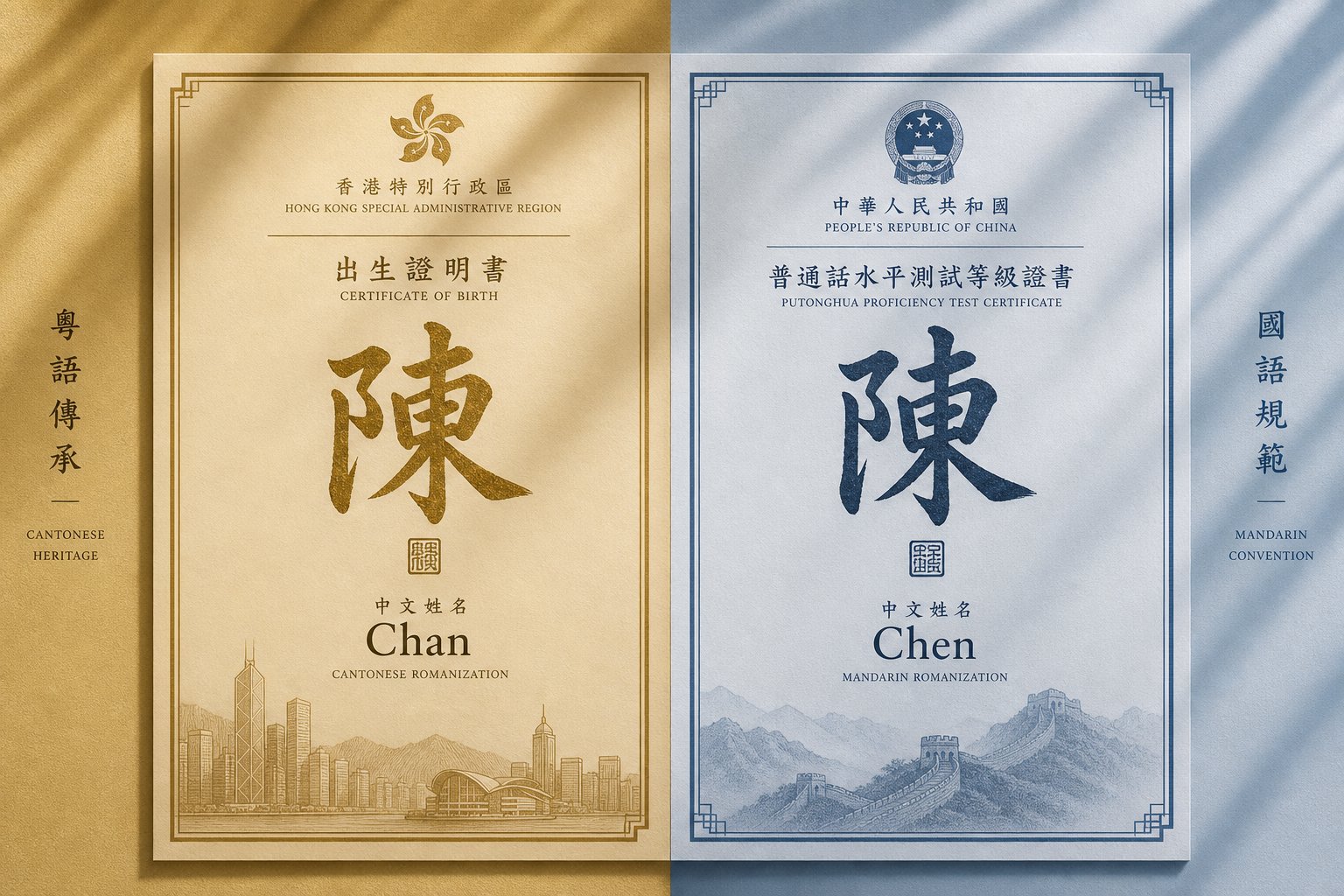 Same Name, Different Spelling: Pinyin vs Jyutping Names