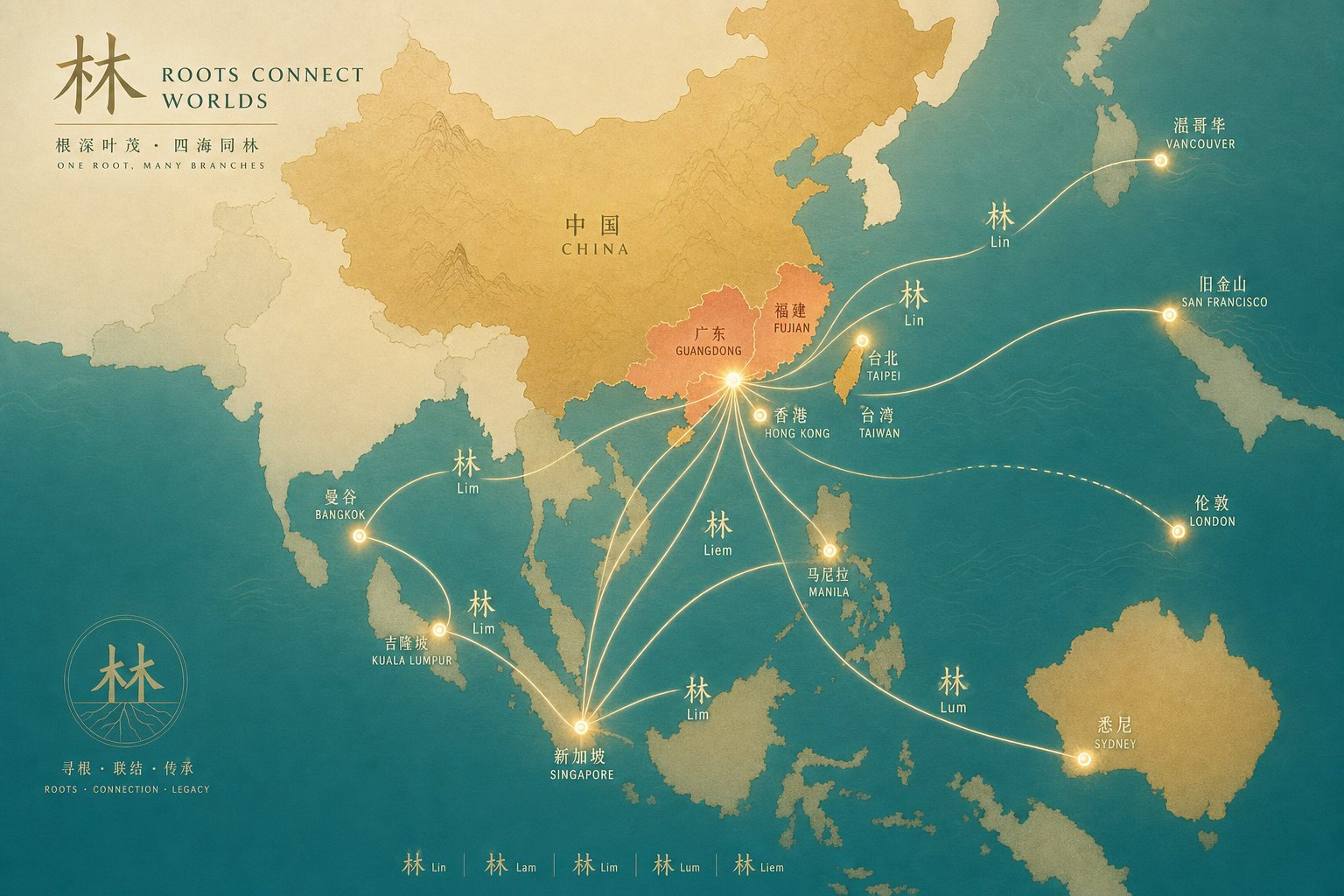 the same nature surnames take different romanized forms across the global chinese diaspora