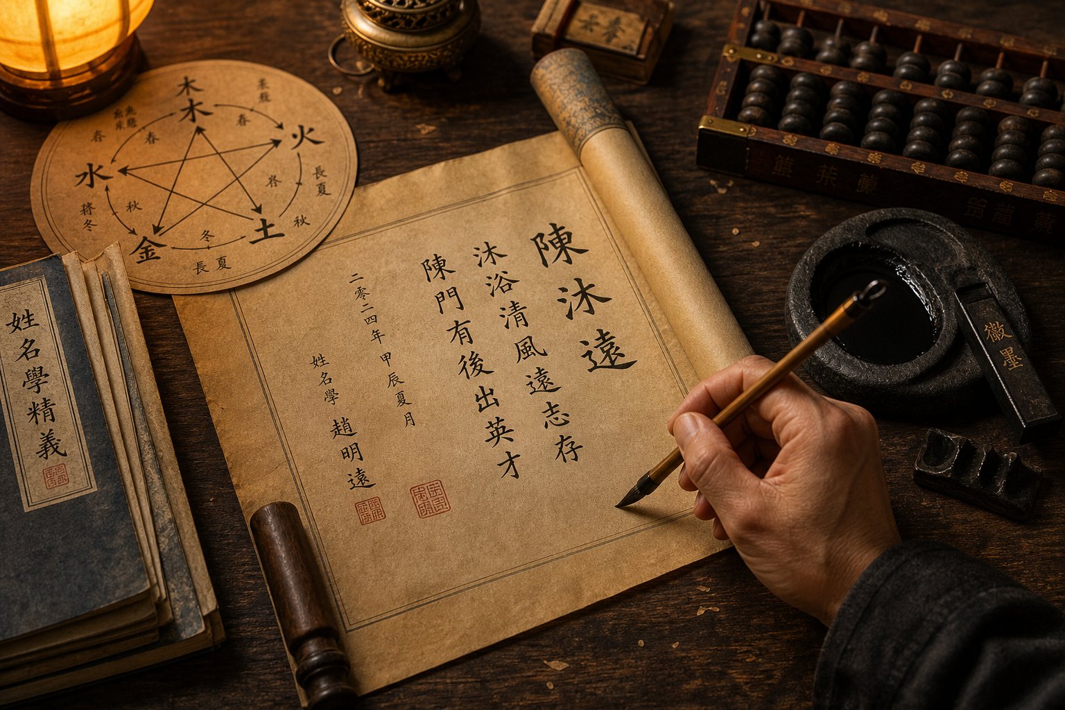 the step by step process of choosing an auspicious chinese name combines multiple traditional systems into one decision flow