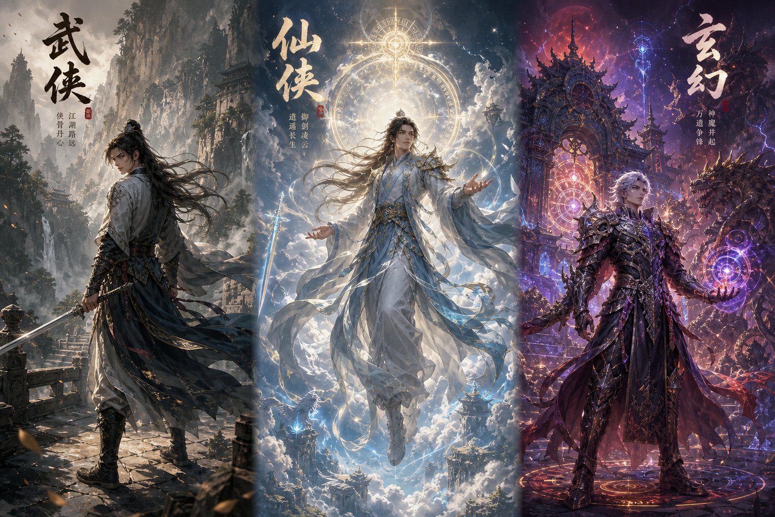 three chinese fantasy subgenres with distinct naming aesthetics wuxia xianxia and xuanhuan