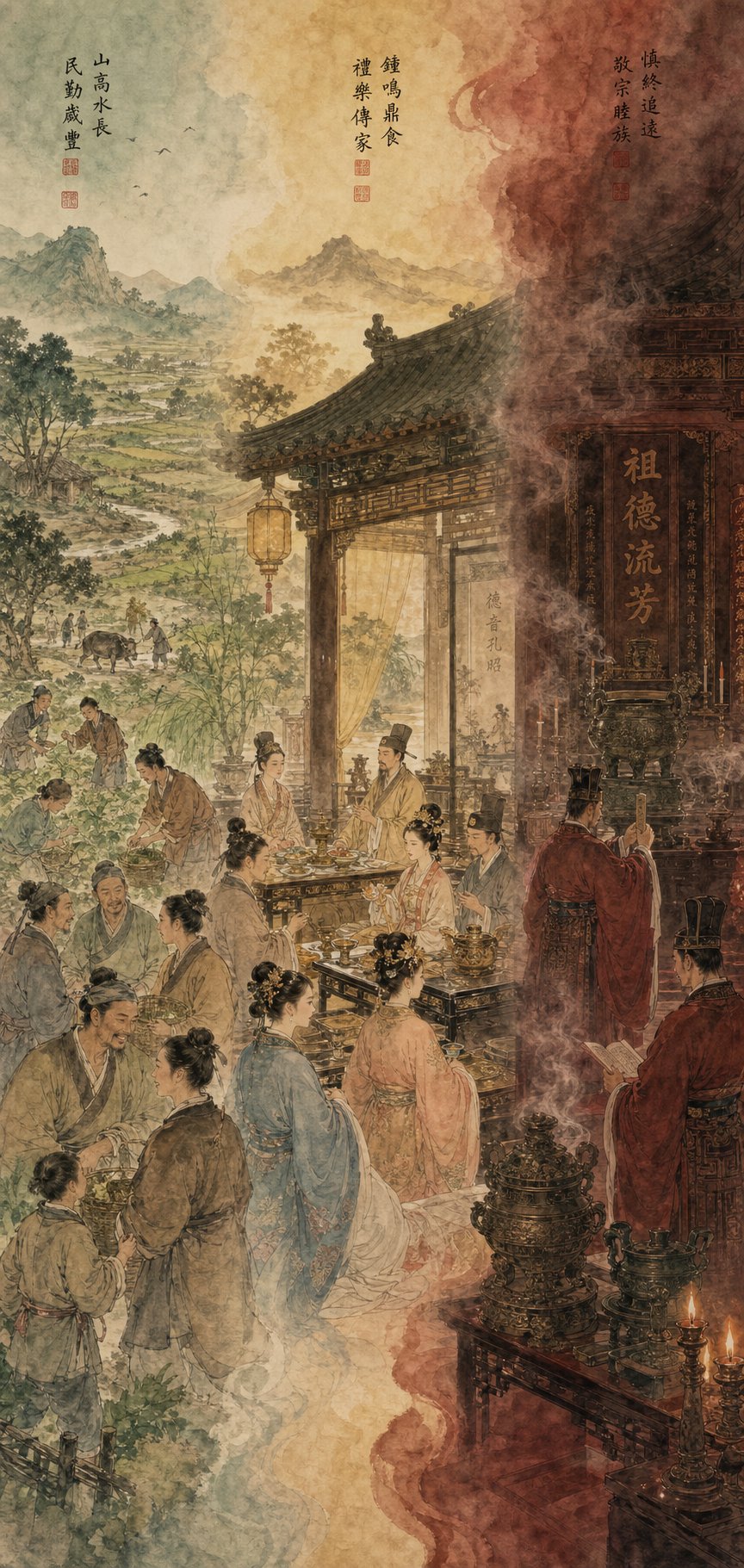 three worlds of the shijing folk songs from the fields court odes from banquet halls and sacred hymns from ancestral temples