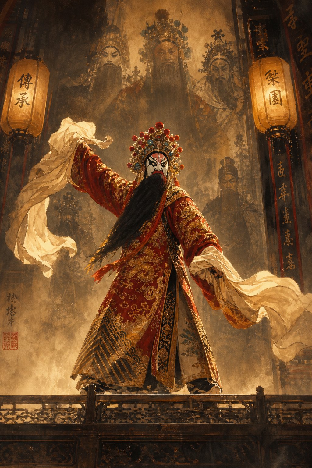 traditional chinese opera performers adopted stage names that signaled their artistic lineage and role specialization