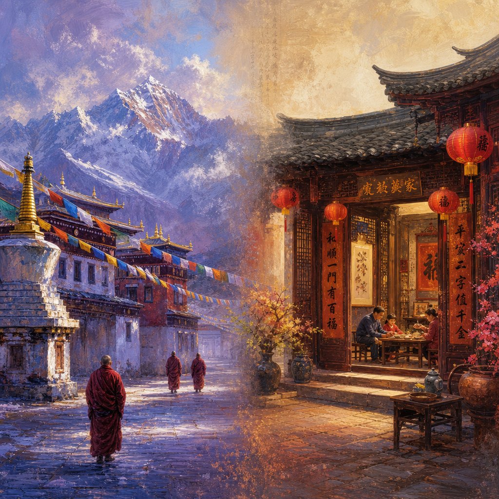 two naming philosophies compared buddhist spiritual protection in tibetan tradition versus confucian family continuity in han chinese convention