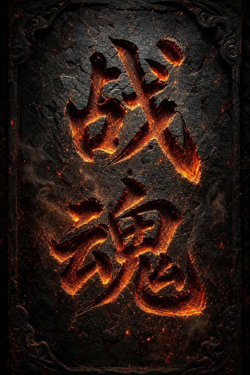 war and elemental chinese characters carry aggressive visual weight perfect for competitive gamer tags