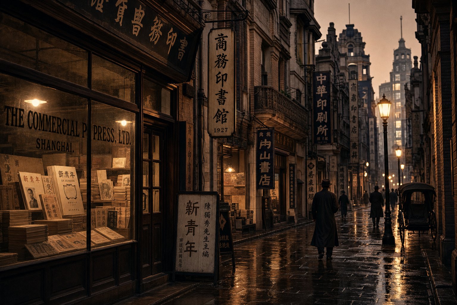 a 1920s shanghai literary district where revolutionary writers published under chosen pen names