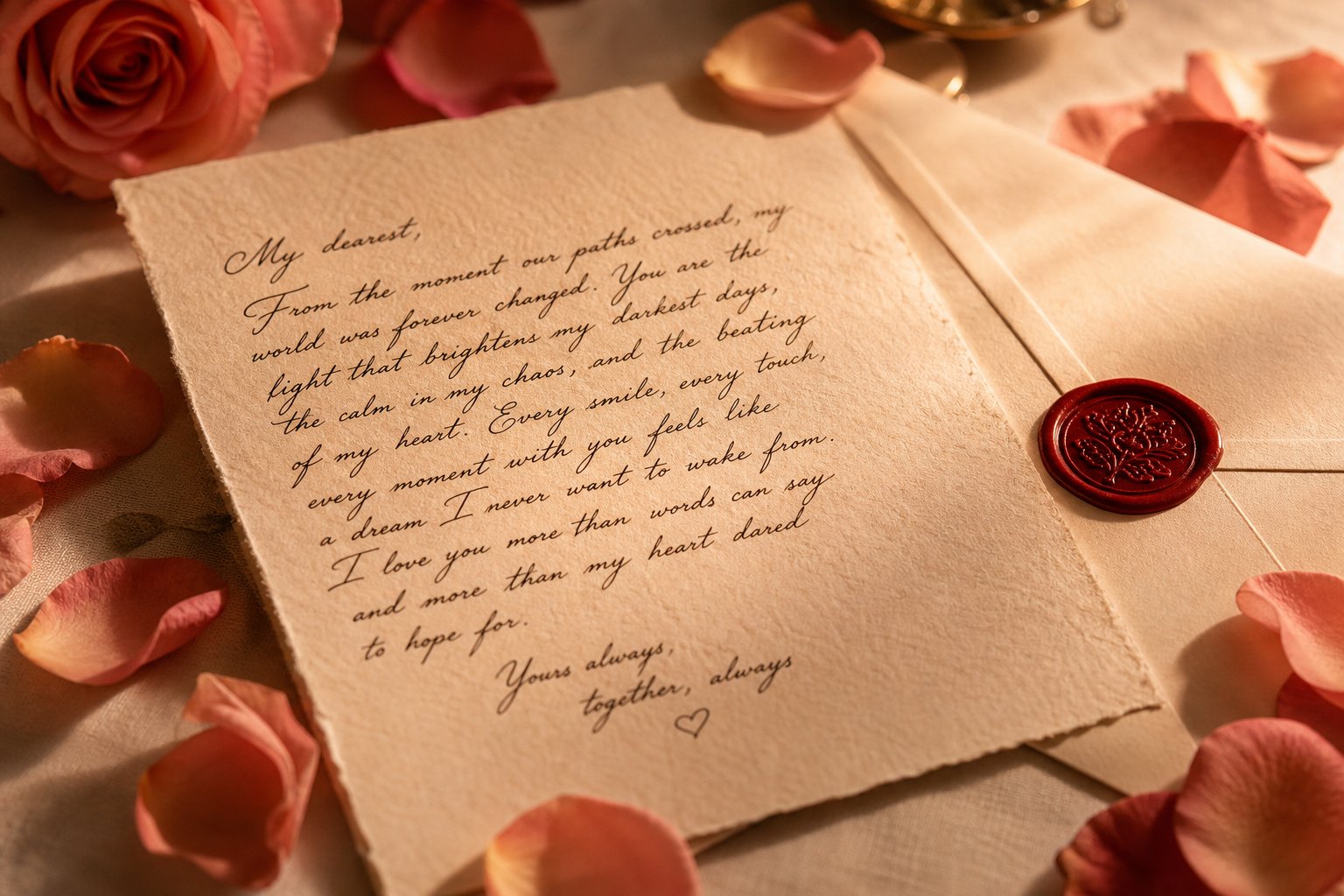 a love acrostic poem turns a partner's name into a personal declaration of affection
