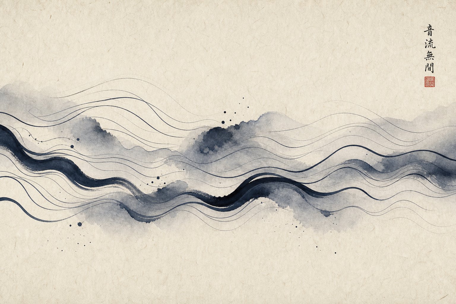 abstract tonal wave patterns illustrating the rhythmic harmony between paired chinese twin names