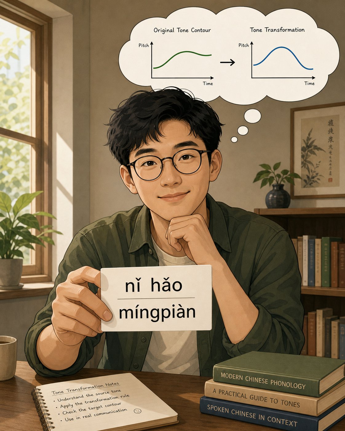 applying tone sandhi rules in real time lets you convert pinyin citation forms into accurate spoken pronunciation