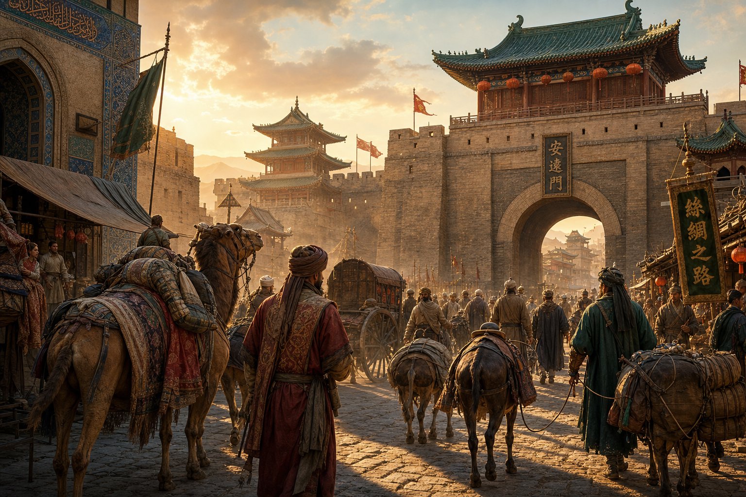 arab and persian merchants settling in china adopted the character 丁 to echo the arabic suffix din in their names