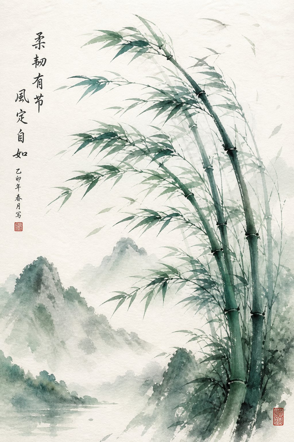 bamboo bending in the wind without breaking a symbol of the resilient strength found in chinese girl names