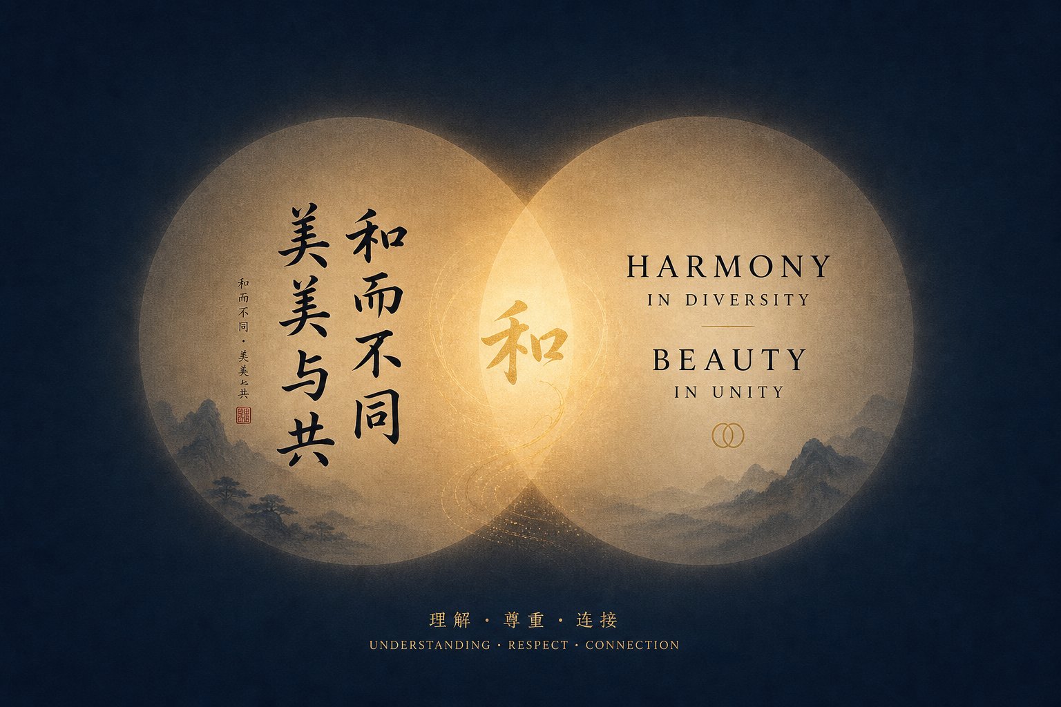 chinese characters and english text merging in harmony representing the bilingual naming bridge families create across cultures