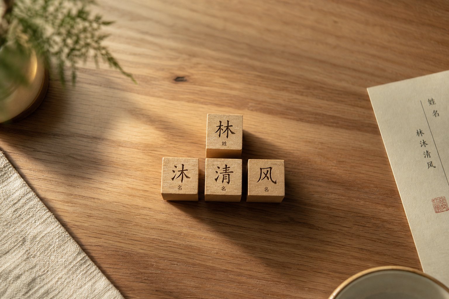 chinese names follow a consistent structure with the single character surname anchoring the front position