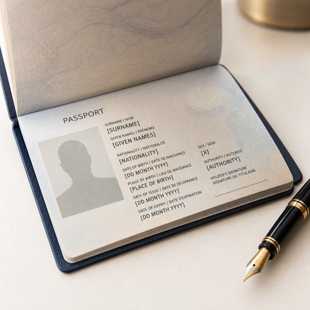chinese passports separate surname and given name on distinct lines to eliminate ordering ambiguity