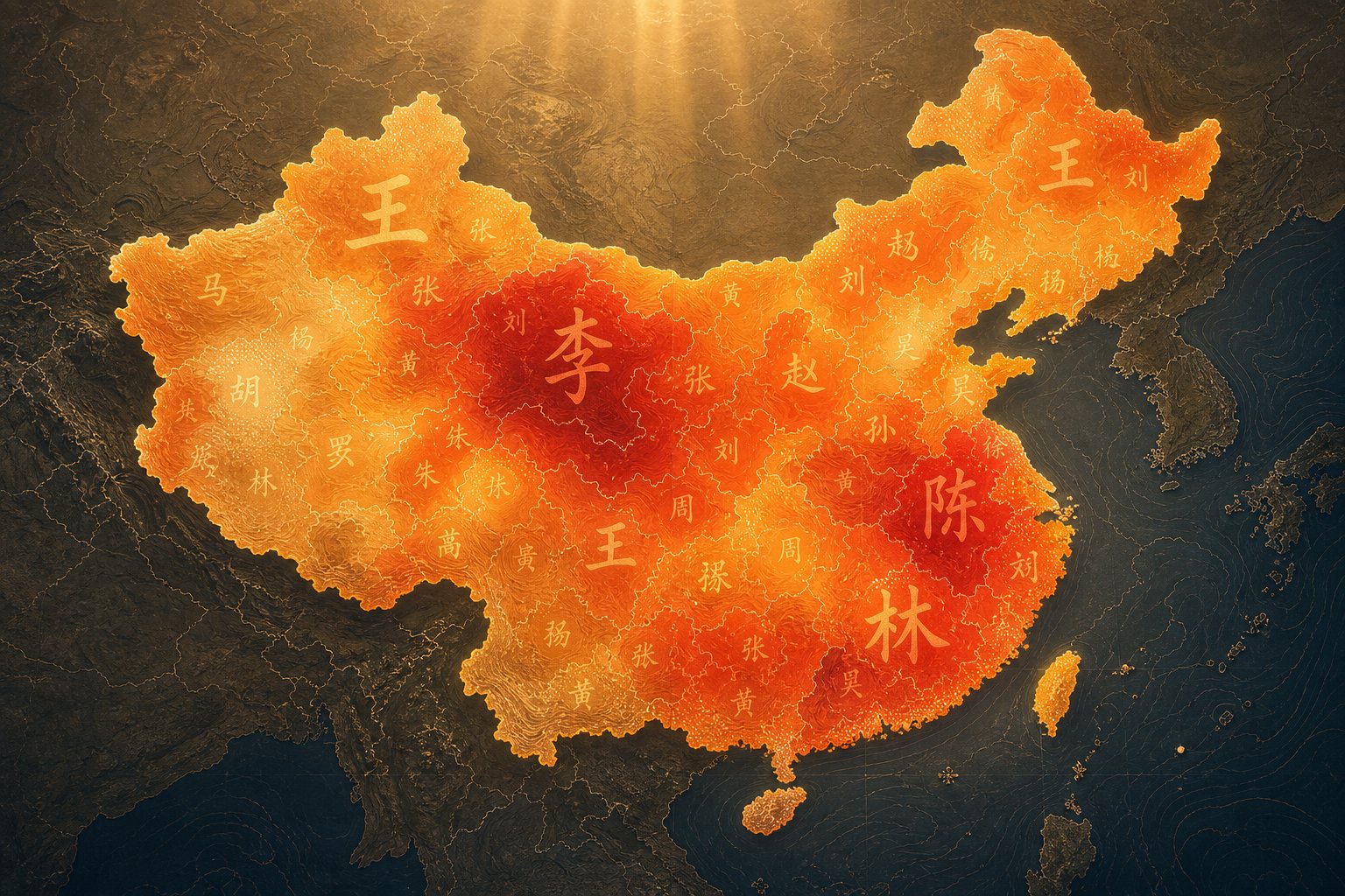 Your Last Name Has A Hometown: Chinese Surname Distribution Map
