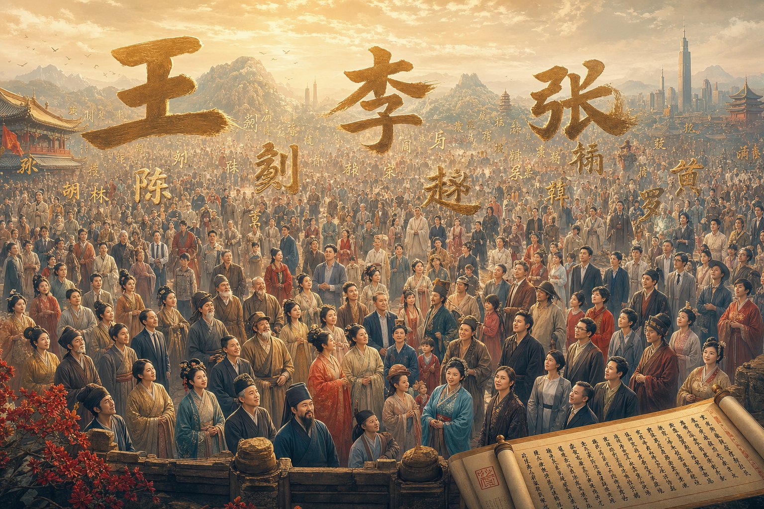 100 Names for 1.4 Billion: Most Common Chinese Surnames Ranked