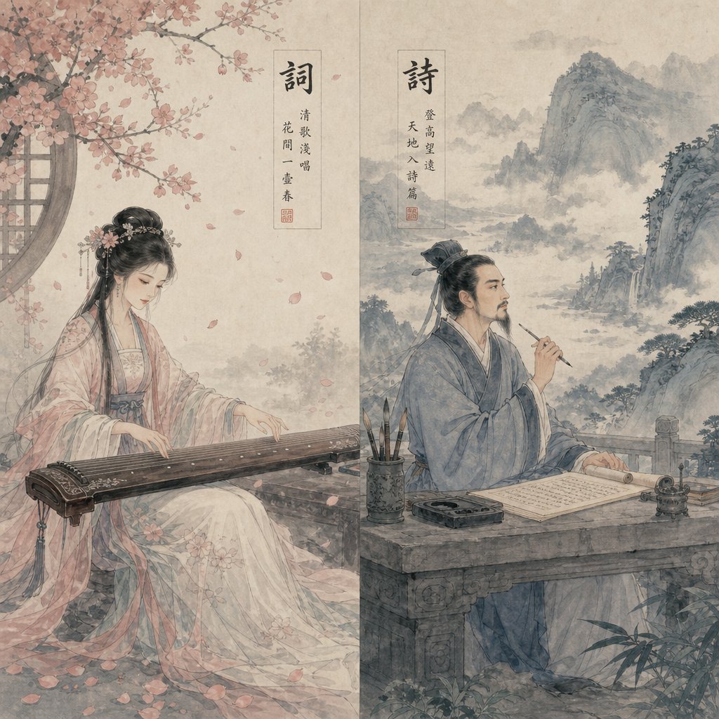 ci poetry yields lyrical emotionally warm names while shi poetry produces names with philosophical weight and moral clarity