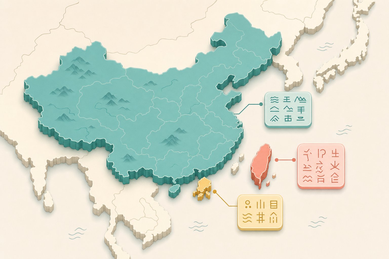 different chinese speaking regions use distinct romanization systems for the same characters
