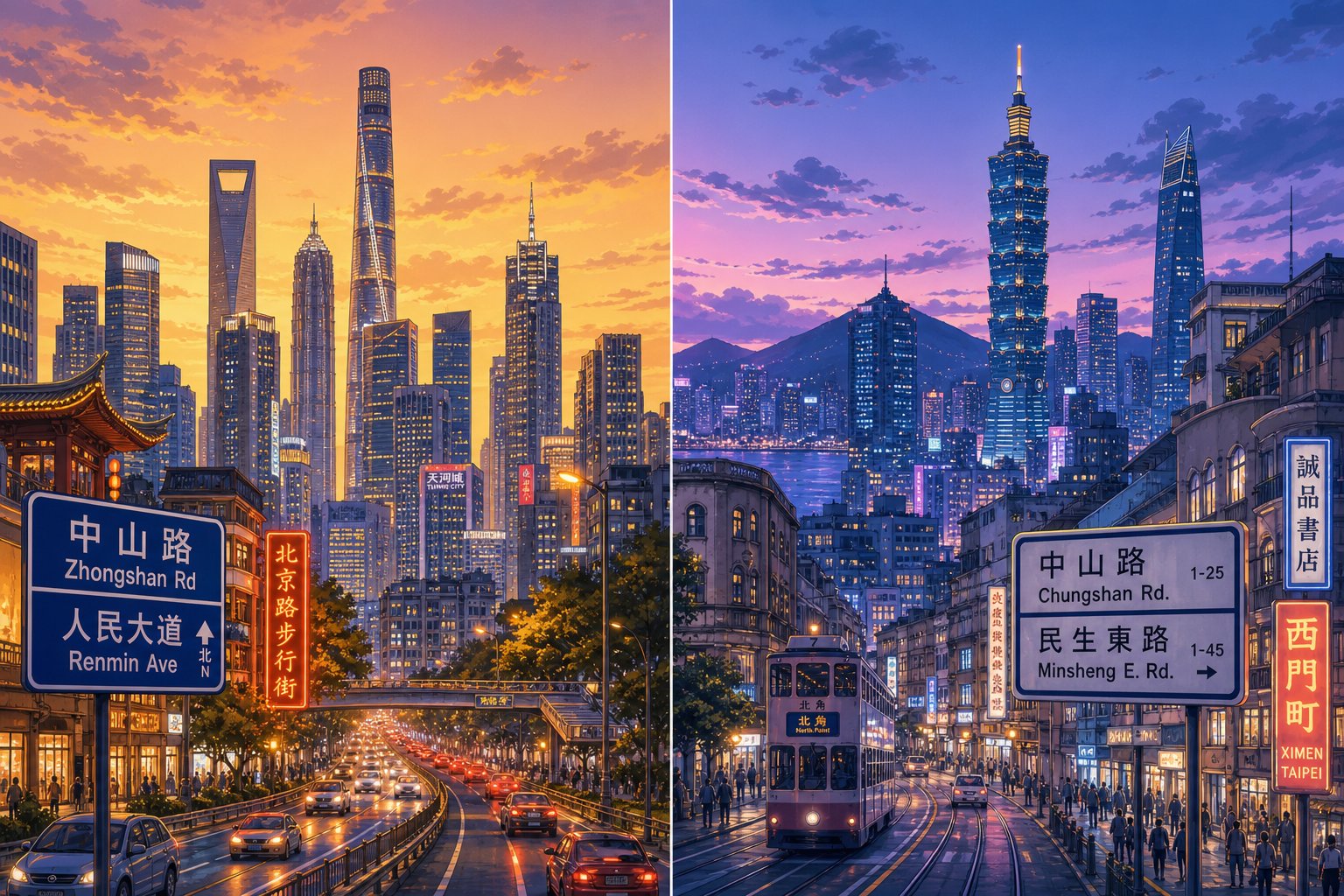 different chinese speaking regions use distinct romanization systems reflecting political and cultural identity