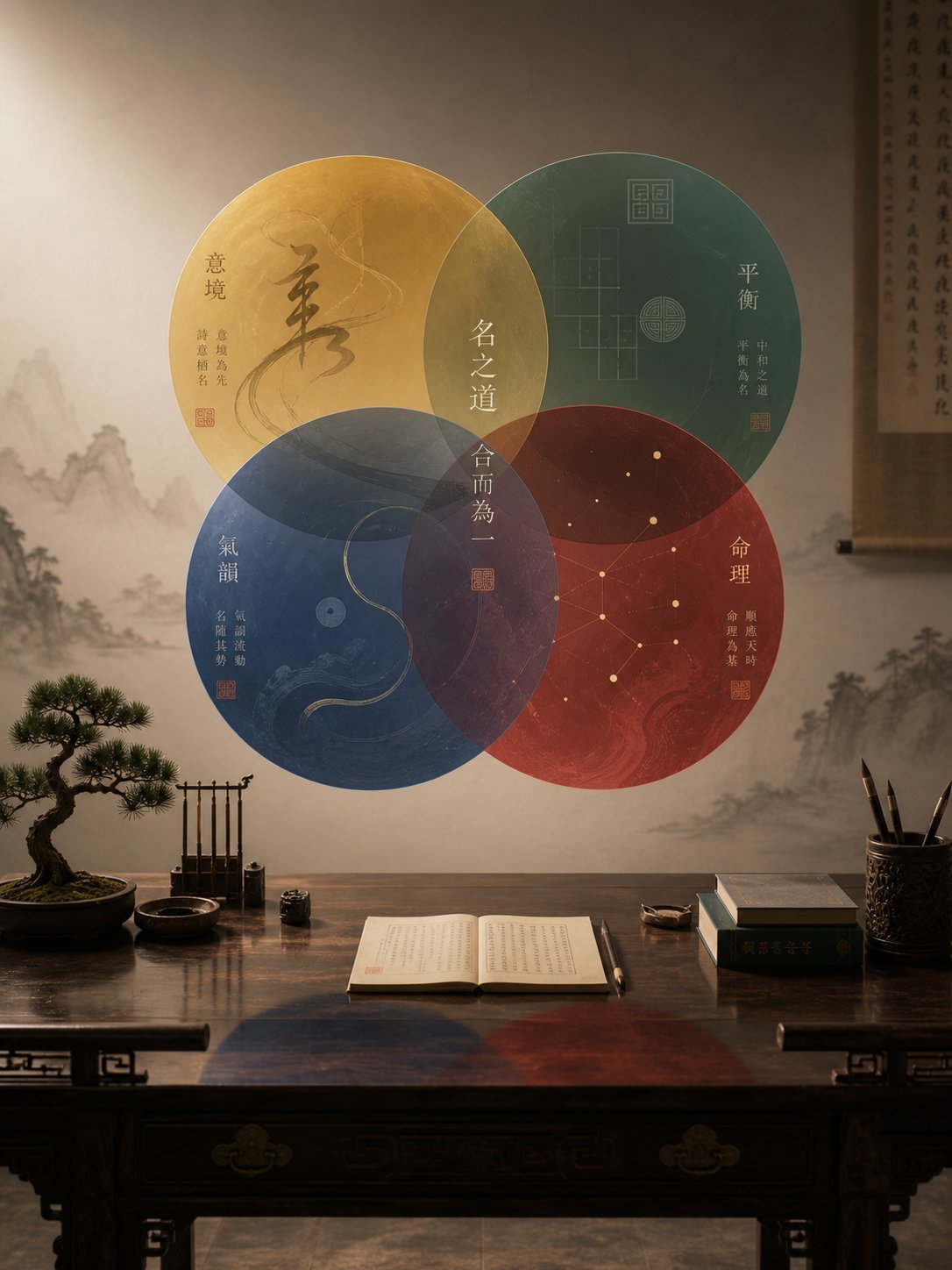 four overlapping chinese naming systems that families blend when selecting characters for a child's name