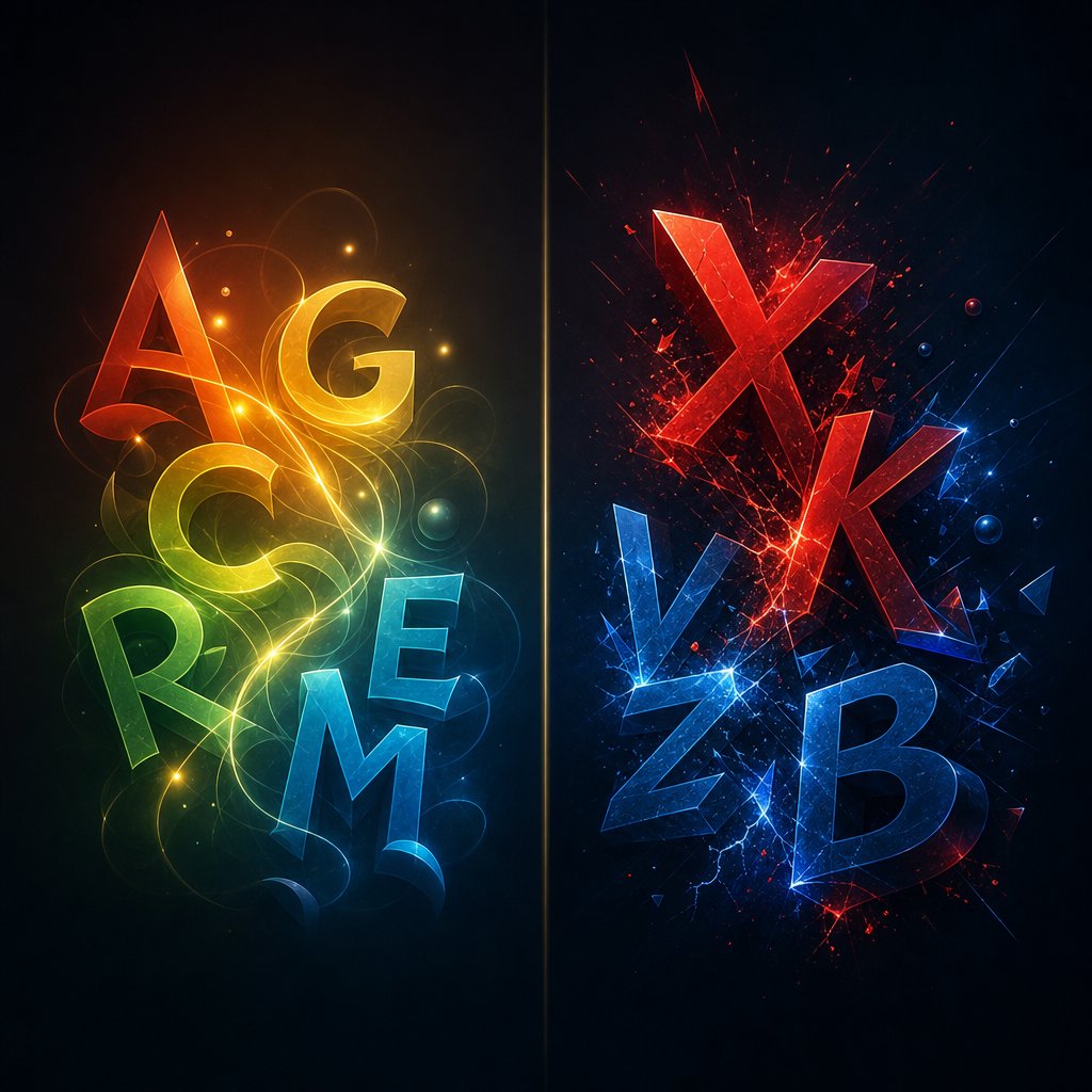 letter combinations following the productive cycle create harmony while destructive pairings introduce energetic tension