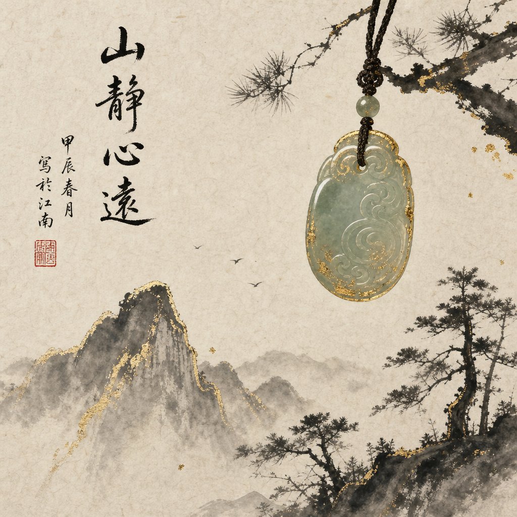 mountain forest and jade motifs representing auspicious radicals for tiger year daughters