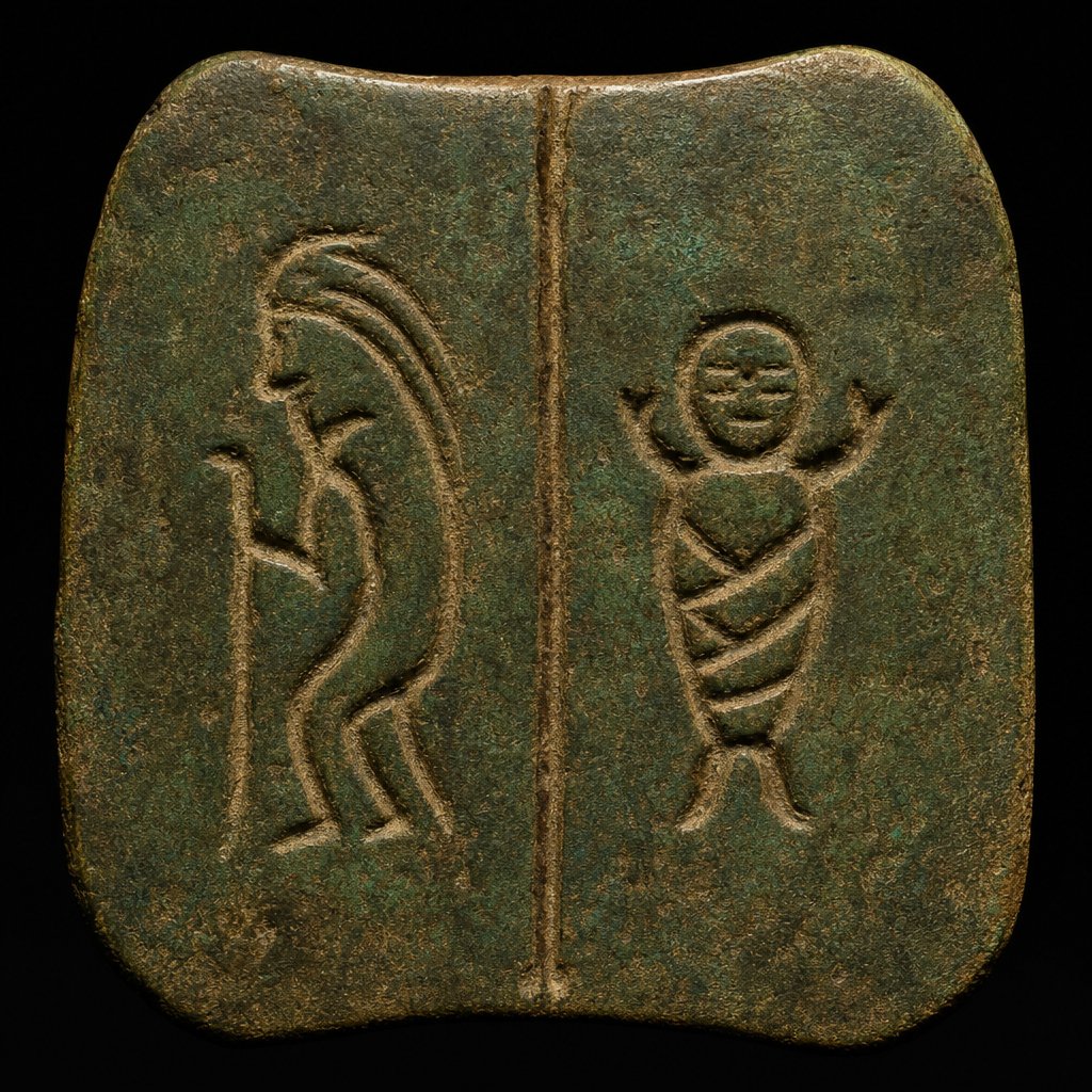 oracle bone and bronze script origins of the characters 老 (old) and 子 (child master) that form the name laozi