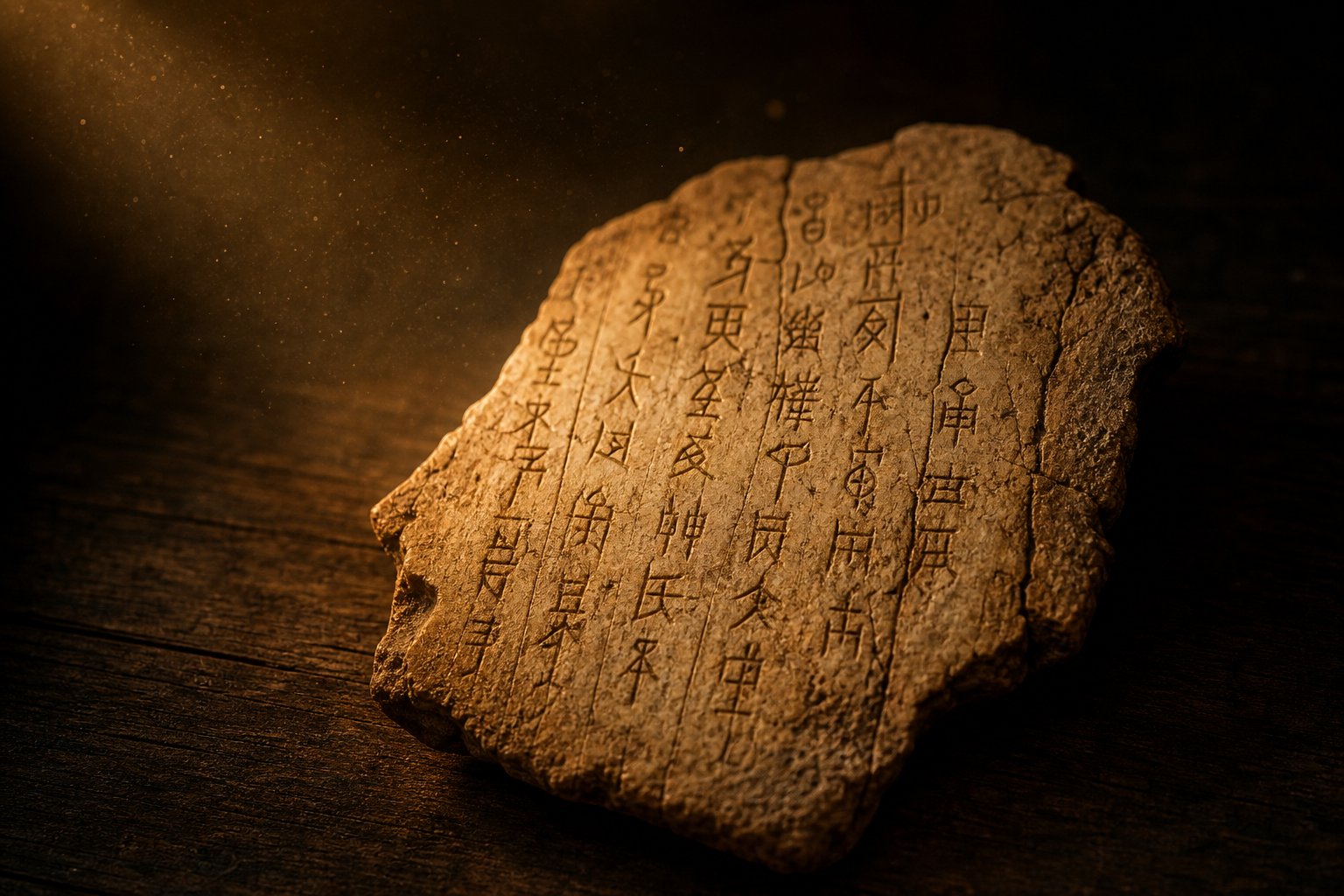 oracle bone inscriptions from the shang dynasty preserve the earliest forms of chinese characters including the symbol for king
