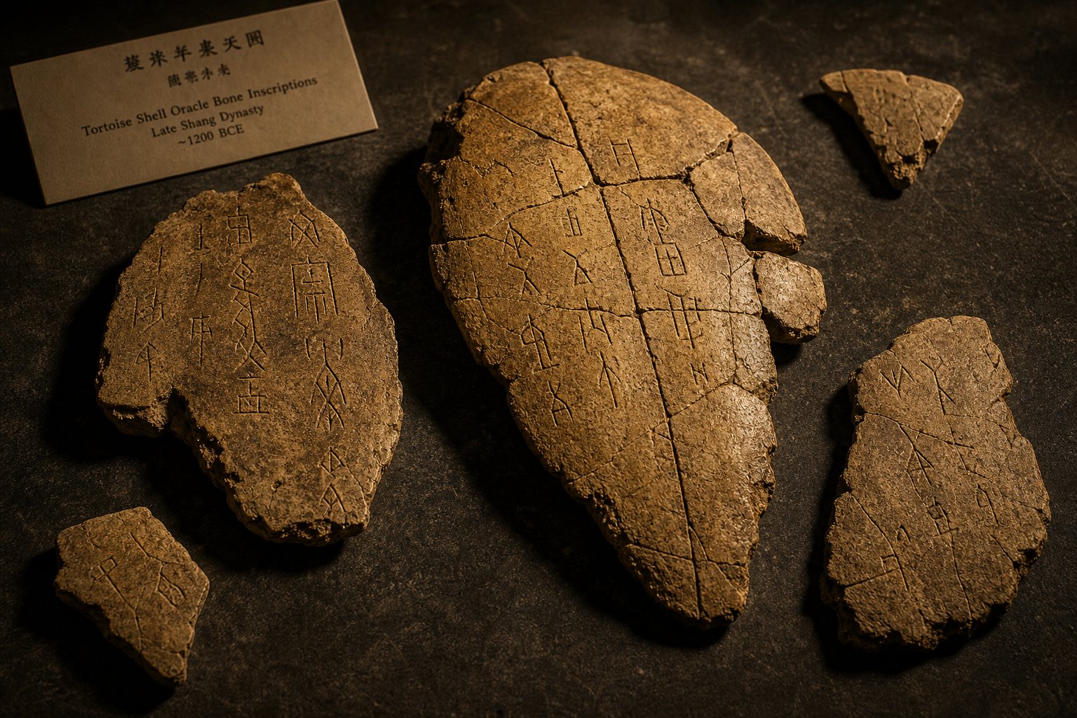 oracle bone inscriptions from the shang dynasty represent the earliest known forms of chinese writing