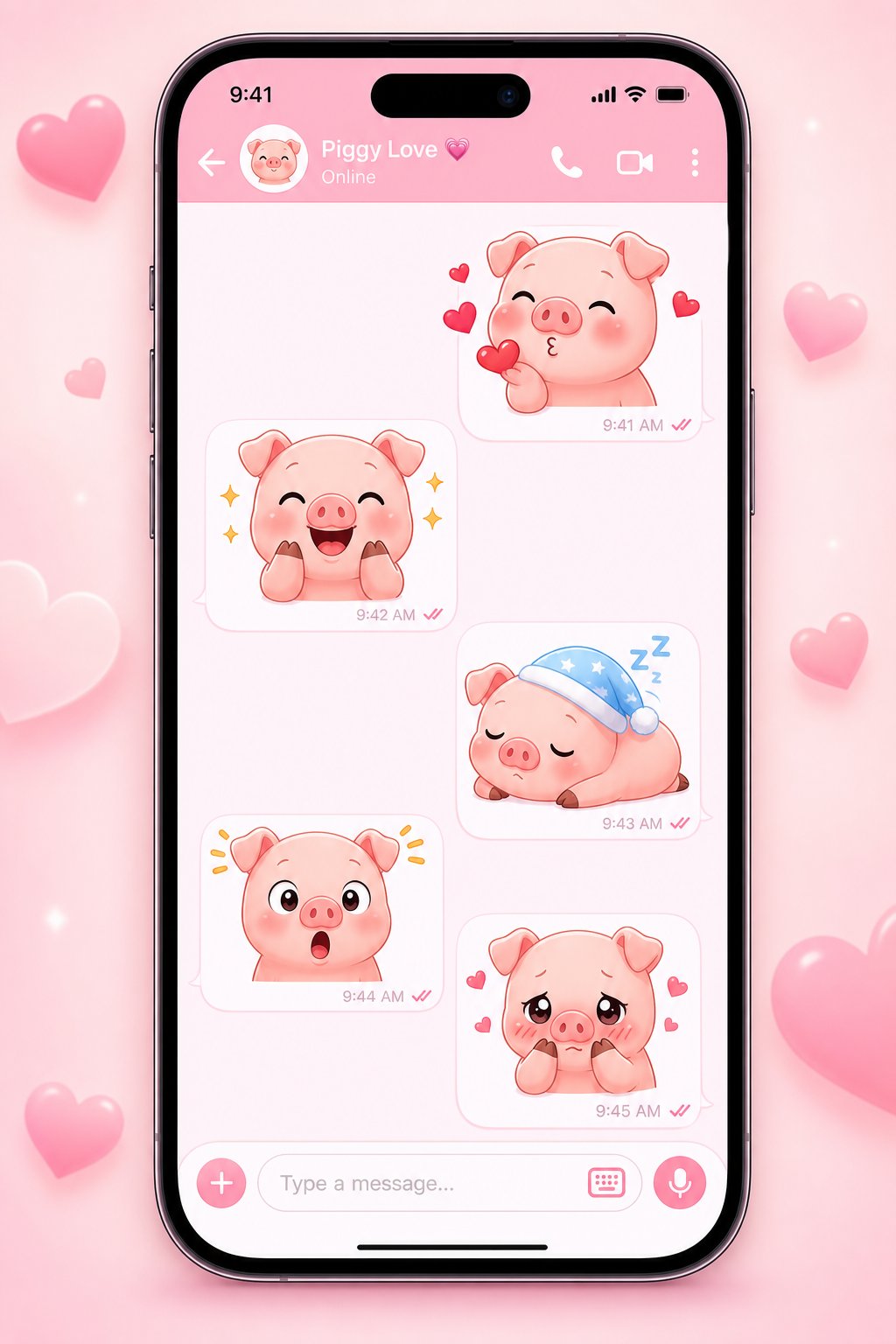 pig themed stickers and emoji have become essential tools for expressing affection in chinese messaging apps
