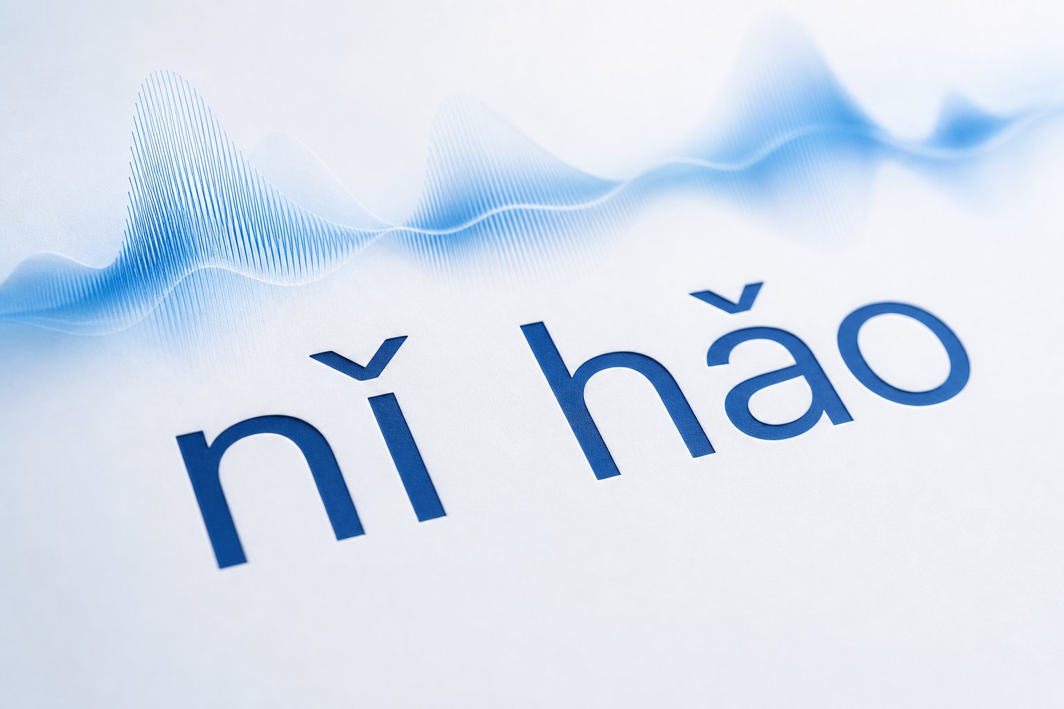 pinyin tone marks and sound visualization showing how chinese names are pronounced