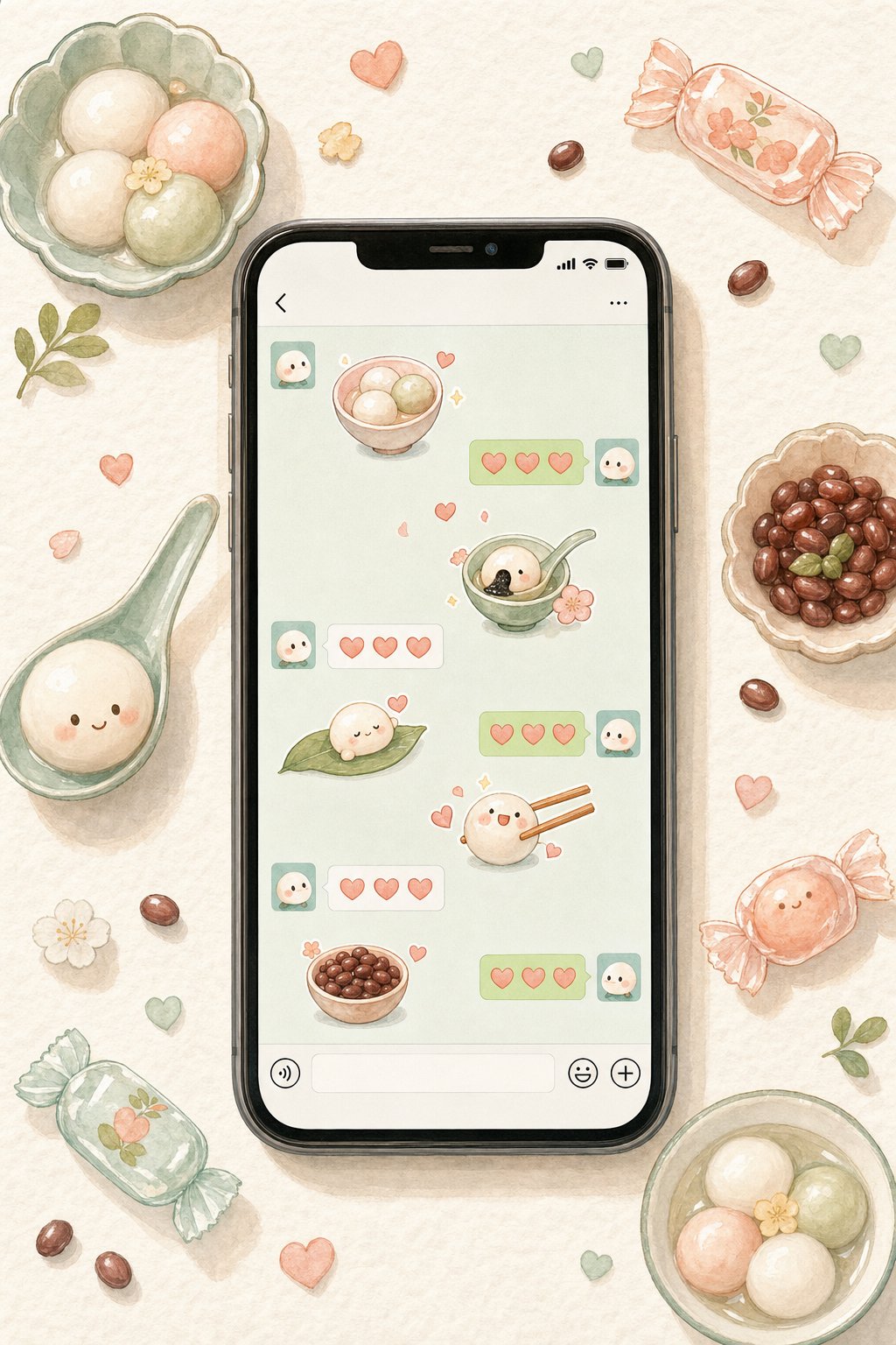 playful food based nicknames like 小汤圆 and 糖糖 keep things sweet and ambiguous during the crush stage