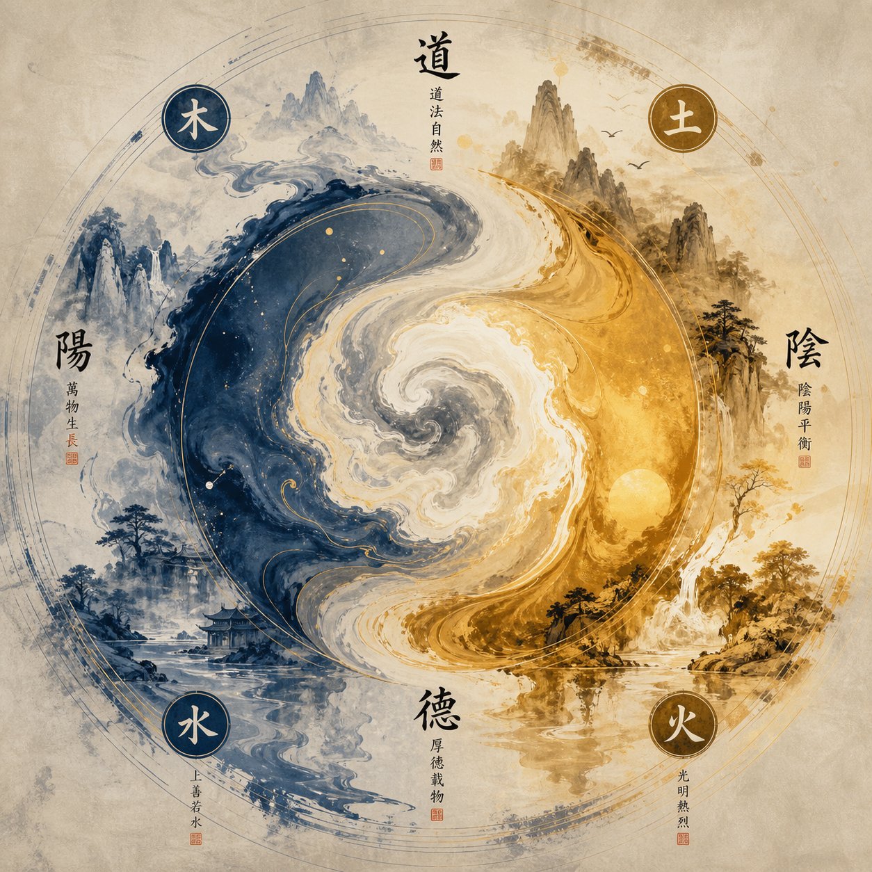 qi exists within a web of interconnected chinese philosophical concepts including dao yin yang jing and shen